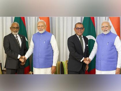 PM Modi meets Maldives Speaker Abdulla, former President Nasheed | PM Modi meets Maldives Speaker Abdulla, former President Nasheed