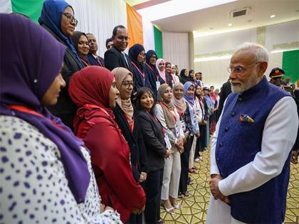 PM Modi "delighted" to meet ITEC beneficiaries in Maldives | PM Modi "delighted" to meet ITEC beneficiaries in Maldives
