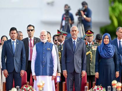 PM Modi, Maldives leaders observe special parade by Maldives Defence forces on Independence Day | PM Modi, Maldives leaders observe special parade by Maldives Defence forces on Independence Day