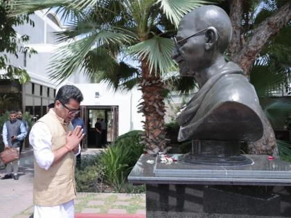 MoS Margherita pays tribute to Mahatma Gandhi in Dubai | MoS Margherita pays tribute to Mahatma Gandhi in Dubai MoS Margherita pays tribute to Mahatma Gandhi in Dubai | MoS Margherita pays tribute to Mahatma Gandhi in Dubai