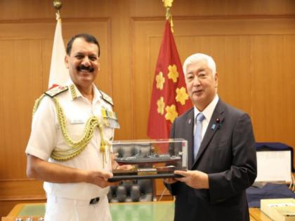 Navy Chief Admiral Dinesh K Tripathi meets Japan Defence Minister General Nakatani | Navy Chief Admiral Dinesh K Tripathi meets Japan Defence Minister General Nakatani Navy Chief Admiral Dinesh K Tripathi meets Japan Defence Minister General Nakatani | Navy Chief Admiral Dinesh K Tripathi meets Japan Defence Minister General Nakatani