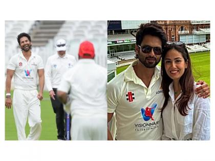 Shahid Kapoor spends day playing friendly cricket at Lord's, wife Mira Rajput cheers from stands | Shahid Kapoor spends day playing friendly cricket at Lord's, wife Mira Rajput cheers from stands Shahid Kapoor spends day playing friendly cricket at Lord's, wife Mira Rajput cheers from stands | Shahid Kapoor spends day playing friendly cricket at Lord's, wife Mira Rajput cheers from stands