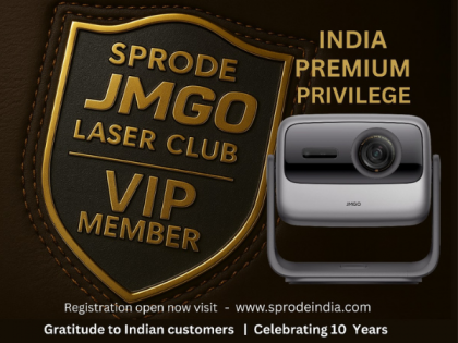 JMGO & SPRODE INDIA Celebrate 10 Years with VIP LASER Club Launch & India's BEST 4K 3-Laser Projector | JMGO & SPRODE INDIA Celebrate 10 Years with VIP LASER Club Launch & India's BEST 4K 3-Laser Projector