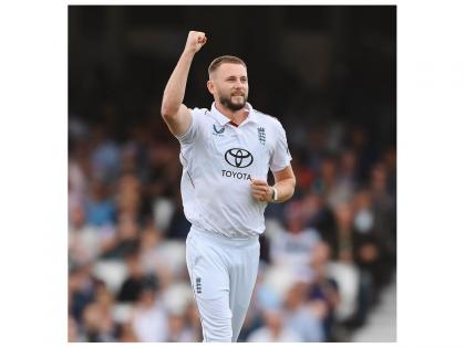 Atkinson continues fine run with red ball, takes five-wicket haul against India at home ground | Atkinson continues fine run with red ball, takes five-wicket haul against India at home ground