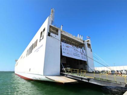 UAE aid ship 'Khalifa' arrives in Al Arish Port | UAE aid ship 'Khalifa' arrives in Al Arish Port UAE aid ship 'Khalifa' arrives in Al Arish Port | UAE aid ship 'Khalifa' arrives in Al Arish Port
