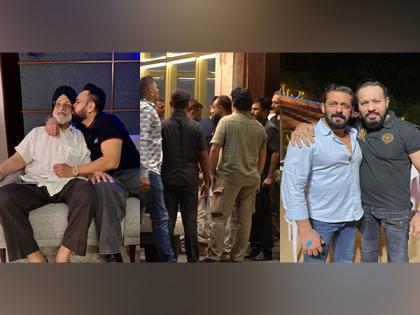Salman Khan visits Shera's house to pay last respects after his father's demise, shares hug with him | Salman Khan visits Shera's house to pay last respects after his father's demise, shares hug with him