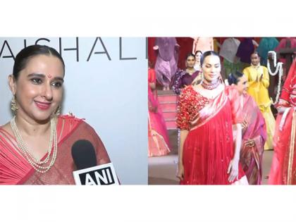 Radhikaraje Gaekwad stuns in century-old Paithani sari at 'Naad' couture showcase | Radhikaraje Gaekwad stuns in century-old Paithani sari at 'Naad' couture showcase