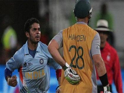"Straight out of wrestling": Sreesanth on celebration after dismissing Hayden in T20 WC 2007 semifinal | "Straight out of wrestling": Sreesanth on celebration after dismissing Hayden in T20 WC 2007 semifinal