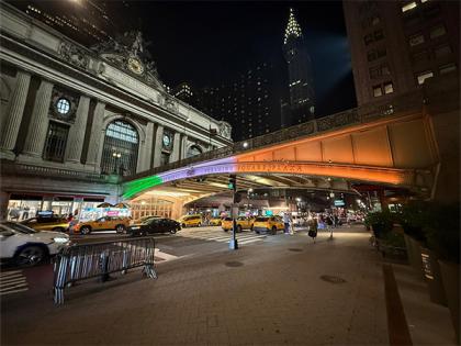 India's Independence Day celebrated as iconic New York landmarks lit up in Tricolour | India's Independence Day celebrated as iconic New York landmarks lit up in Tricolour