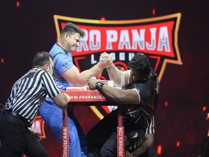Mazahir Saidu of Jaipur Veers team cements his position of No. 1 Indian arm wrestler with huge win over Mumbai Muscle Yuvraj Verma | Mazahir Saidu of Jaipur Veers team cements his position of No. 1 Indian arm wrestler with huge win over Mumbai Muscle Yuvraj Verma