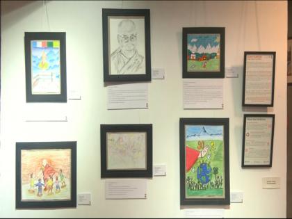 90 Tibetan children's paintings displayed in Dharamshala restaurants to celebrate Dalai Lama's 90th birthday | 90 Tibetan children's paintings displayed in Dharamshala restaurants to celebrate Dalai Lama's 90th birthday 90 Tibetan children's paintings displayed in Dharamshala restaurants to celebrate Dalai Lama's 90th birthday | 90 Tibetan children's paintings displayed in Dharamshala restaurants to celebrate Dalai Lama's 90th birthday