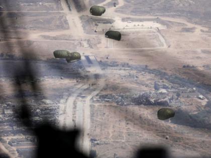 Israel airdrops 161 food aid packages in Gaza with support from nine countries | Israel airdrops 161 food aid packages in Gaza with support from nine countries Israel airdrops 161 food aid packages in Gaza with support from nine countries | Israel airdrops 161 food aid packages in Gaza with support from nine countries