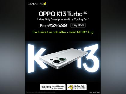 OPPO K13 Turbo 5G: India's Only Smartphone with a Cooling Fan Goes Live on Sale Today | OPPO K13 Turbo 5G: India's Only Smartphone with a Cooling Fan Goes Live on Sale Today