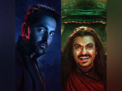 'Thama' first-look posters out; Ayushmann Khurrana arrives as "aakhri umeed", Nawazuddin is "Andhere ka badshah" | 'Thama' first-look posters out; Ayushmann Khurrana arrives as "aakhri umeed", Nawazuddin is "Andhere ka badshah"