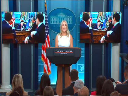 "Trump, only president this century, Republican or Democrat, who held Russia in check, ensured peace in Europe": White House Press Secretary, Karoline Leavitt | "Trump, only president this century, Republican or Democrat, who held Russia in check, ensured peace in Europe": White House Press Secretary, Karoline Leavitt