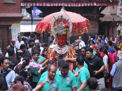 Dipankar Buddhas parade through Bhaktapur celebrating Panchadan, the festival of five summer gifts | Dipankar Buddhas parade through Bhaktapur celebrating Panchadan, the festival of five summer gifts