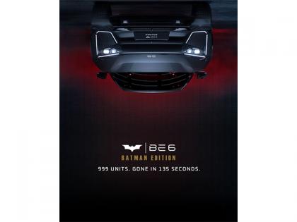 999 units of Mahindra BE 6 Batman Edition booked in wink of an eye | 999 units of Mahindra BE 6 Batman Edition booked in wink of an eye 999 units of Mahindra BE 6 Batman Edition booked in wink of an eye | 999 units of Mahindra BE 6 Batman Edition booked in wink of an eye