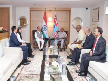 Union Min Nadda holds talks with Fiji PM under 'Know BJP' initiative | Union Min Nadda holds talks with Fiji PM under 'Know BJP' initiative Union Min Nadda holds talks with Fiji PM under 'Know BJP' initiative | Union Min Nadda holds talks with Fiji PM under 'Know BJP' initiative