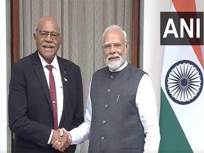 PM Modi meets Fiji PM Sitiveni Rabuka | PM Modi meets Fiji PM Sitiveni Rabuka