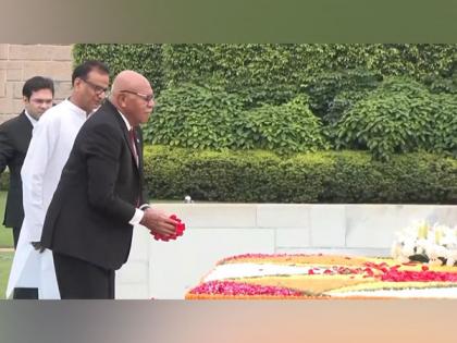 Fiji PM Sitiveni Rabuka pays floral tributes at Rajghat | Fiji PM Sitiveni Rabuka pays floral tributes at Rajghat Fiji PM Sitiveni Rabuka pays floral tributes at Rajghat | Fiji PM Sitiveni Rabuka pays floral tributes at Rajghat