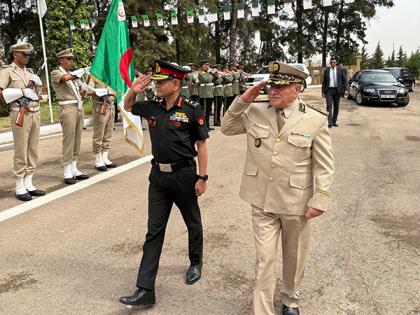 Algeria: COAS Gen Upendra Dwivedi reviews guard of honour, discusses bilateral defence cooperation | Algeria: COAS Gen Upendra Dwivedi reviews guard of honour, discusses bilateral defence cooperation
