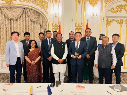 Chhattisgarh CM Vishnu Deo Sai meets ATCA officials in Seoul to promote investments | Chhattisgarh CM Vishnu Deo Sai meets ATCA officials in Seoul to promote investments Chhattisgarh CM Vishnu Deo Sai meets ATCA officials in Seoul to promote investments | Chhattisgarh CM Vishnu Deo Sai meets ATCA officials in Seoul to promote investments