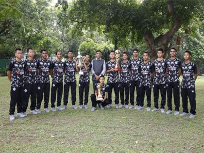 Mansukh Mandaviya felicitates young footballers after historic European treble; calls it new beginning for football in India | Mansukh Mandaviya felicitates young footballers after historic European treble; calls it new beginning for football in India Mansukh Mandaviya felicitates young footballers after historic European treble; calls it new beginning for football in India | Mansukh Mandaviya felicitates young footballers after historic European treble; calls it new beginning for football in India