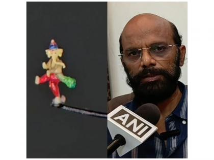 Telangana artist carves dancing Ganesha on eyelash tip | Telangana artist carves dancing Ganesha on eyelash tip Telangana artist carves dancing Ganesha on eyelash tip | Telangana artist carves dancing Ganesha on eyelash tip