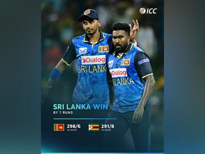 Madushanka's hat-trick helps Sri Lanka to narrow 7 run win over Zimbabwe in 1st ODI | Madushanka's hat-trick helps Sri Lanka to narrow 7 run win over Zimbabwe in 1st ODI