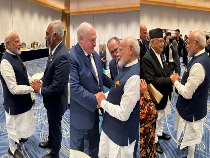 "Friendship, trade, cultural linkages": PM Modi recalls India's relations with nations as he met world leaders at SCO reception | "Friendship, trade, cultural linkages": PM Modi recalls India's relations with nations as he met world leaders at SCO reception "Friendship, trade, cultural linkages": PM Modi recalls India's relations with nations as he met world leaders at SCO reception | "Friendship, trade, cultural linkages": PM Modi recalls India's relations with nations as he met world leaders at SCO reception