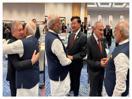 PM Modi meets world leaders on sidelines of SCO Summit reception in Tianjin | PM Modi meets world leaders on sidelines of SCO Summit reception in Tianjin PM Modi meets world leaders on sidelines of SCO Summit reception in Tianjin | PM Modi meets world leaders on sidelines of SCO Summit reception in Tianjin