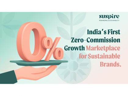 Suspire Launches India's First Zero-Commission Growth Marketplace for Sustainable Brands | Suspire Launches India's First Zero-Commission Growth Marketplace for Sustainable Brands Suspire Launches India's First Zero-Commission Growth Marketplace for Sustainable Brands | Suspire Launches India's First Zero-Commission Growth Marketplace for Sustainable Brands
