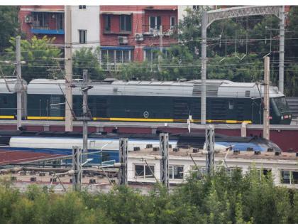 North Korean leader boards armoured green train for China visit | North Korean leader boards armoured green train for China visit North Korean leader boards armoured green train for China visit | North Korean leader boards armoured green train for China visit