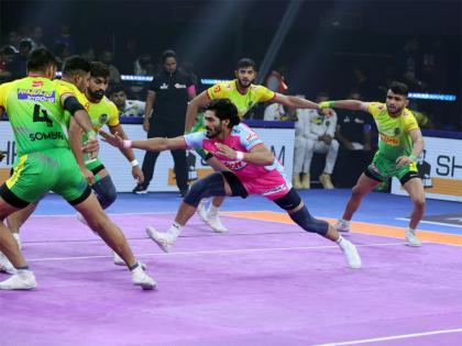 Nitin Kumar Dhankar's Super 10 guides Jaipur Pink Panthers to narrow victory over Patna Pirates | Nitin Kumar Dhankar's Super 10 guides Jaipur Pink Panthers to narrow victory over Patna Pirates Nitin Kumar Dhankar's Super 10 guides Jaipur Pink Panthers to narrow victory over Patna Pirates | Nitin Kumar Dhankar's Super 10 guides Jaipur Pink Panthers to narrow victory over Patna Pirates