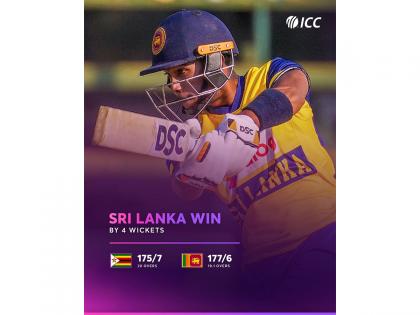 Nissanka's cameo guides Sri Lanka to 4 wicket win over Zimbabwe in 1st T20I | Nissanka's cameo guides Sri Lanka to 4 wicket win over Zimbabwe in 1st T20I