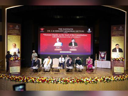 Dignity is a Core Human Value Enshrined in the Constitution: Chief Justice of India & Speaker of the Lok Sabha at 11th L.M. Singhvi Memorial Lecture | Dignity is a Core Human Value Enshrined in the Constitution: Chief Justice of India & Speaker of the Lok Sabha at 11th L.M. Singhvi Memorial Lecture Dignity is a Core Human Value Enshrined in the Constitution: Chief Justice of India & Speaker of the Lok Sabha at 11th L.M. Singhvi Memorial Lecture | Dignity is a Core Human Value Enshrined in the Constitution: Chief Justice of India & Speaker of the Lok Sabha at 11th L.M. Singhvi Memorial Lecture
