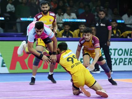 PKL: Vijay Malik, Bharat combine as Telugu Titans beat Jaipur Pink Panthers in impressive fashion to secure first win of the season | PKL: Vijay Malik, Bharat combine as Telugu Titans beat Jaipur Pink Panthers in impressive fashion to secure first win of the season PKL: Vijay Malik, Bharat combine as Telugu Titans beat Jaipur Pink Panthers in impressive fashion to secure first win of the season | PKL: Vijay Malik, Bharat combine as Telugu Titans beat Jaipur Pink Panthers in impressive fashion to secure first win of the season
