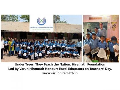 Under Trees, They Teach the Nation: Hiremath Foundation Led by Varun Hiremath Honours Rural Educators on Teachers' Day | Under Trees, They Teach the Nation: Hiremath Foundation Led by Varun Hiremath Honours Rural Educators on Teachers' Day Under Trees, They Teach the Nation: Hiremath Foundation Led by Varun Hiremath Honours Rural Educators on Teachers' Day | Under Trees, They Teach the Nation: Hiremath Foundation Led by Varun Hiremath Honours Rural Educators on Teachers' Day