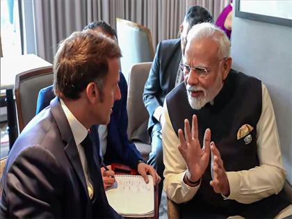 PM Modi, French President exchange views on recent efforts to bring an end to Ukraine conflict | PM Modi, French President exchange views on recent efforts to bring an end to Ukraine conflict PM Modi, French President exchange views on recent efforts to bring an end to Ukraine conflict | PM Modi, French President exchange views on recent efforts to bring an end to Ukraine conflict