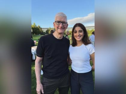 Navya Nanda meets Apple CEO Tim Cook ahead of iPhone 17 series launch | Navya Nanda meets Apple CEO Tim Cook ahead of iPhone 17 series launch