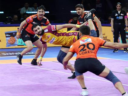 PKL: Telugu Titans finish home leg with 45-37 win over U Mumba | PKL: Telugu Titans finish home leg with 45-37 win over U Mumba