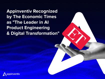 Appinventiv Recognized by The Economic Times as "The Leader in AI Product Engineering & Digital Transformation" | Appinventiv Recognized by The Economic Times as "The Leader in AI Product Engineering & Digital Transformation"