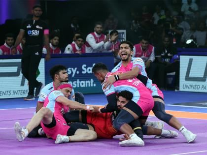 Bengaluru Bulls triumph over Jaipur Pink Panthers in their own backyard; register third win on the trot | Bengaluru Bulls triumph over Jaipur Pink Panthers in their own backyard; register third win on the trot Bengaluru Bulls triumph over Jaipur Pink Panthers in their own backyard; register third win on the trot | Bengaluru Bulls triumph over Jaipur Pink Panthers in their own backyard; register third win on the trot