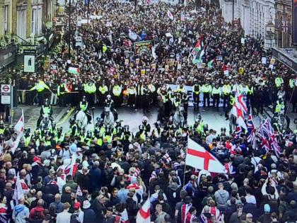 9 held as London erupts in immigration, counter immigration rallies | 9 held as London erupts in immigration, counter immigration rallies