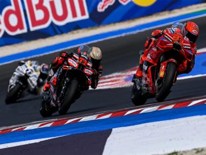 Marc Marquez holds off Bezzecchi for Misano win | Marc Marquez holds off Bezzecchi for Misano win