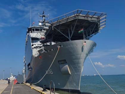 INS Nistar makes maiden port call at Singapore for Exercise Pacific Reach 2025 | INS Nistar makes maiden port call at Singapore for Exercise Pacific Reach 2025