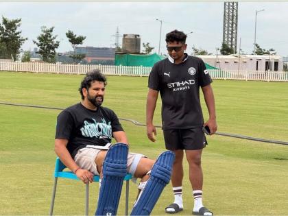 Bonding with the next generation: Rohit Sharma practices with Mumbai youngsters Mhatre, Sarfaraz | Bonding with the next generation: Rohit Sharma practices with Mumbai youngsters Mhatre, Sarfaraz