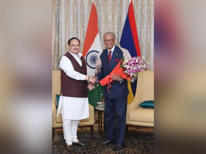 Union Minister JP Nadda meets Mauritius PM Navinchandra Ramgoolam | Union Minister JP Nadda meets Mauritius PM Navinchandra Ramgoolam