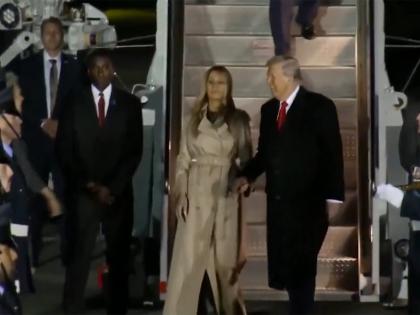 US President Trump, First Lady Melania arrive at Winfield House in London | US President Trump, First Lady Melania arrive at Winfield House in London