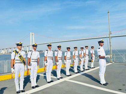Indian Navy's first training squadron arrives in Mozambique, visit to enhance interoperability between two navies | Indian Navy's first training squadron arrives in Mozambique, visit to enhance interoperability between two navies
